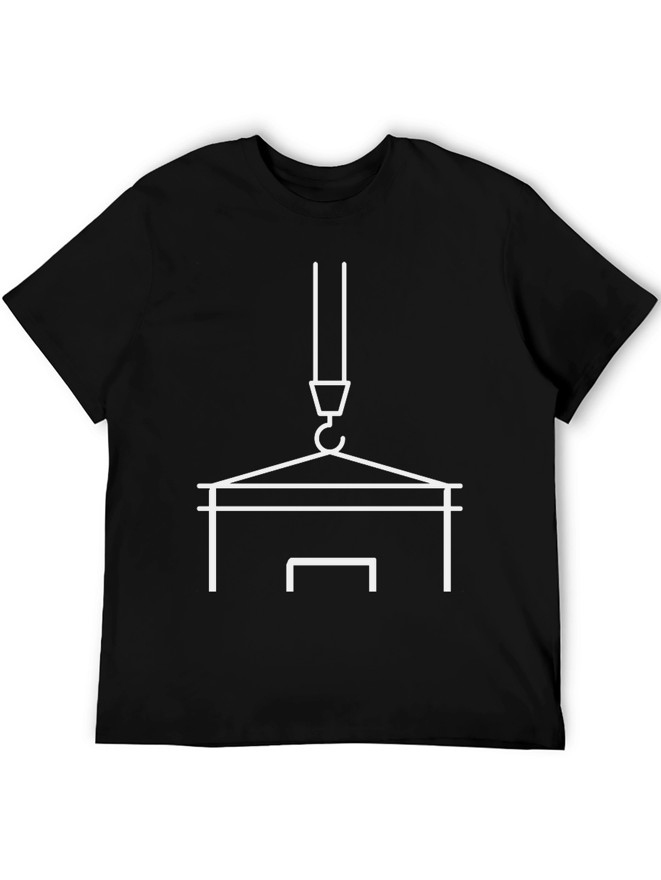 Black Crane Operator T-Shirt