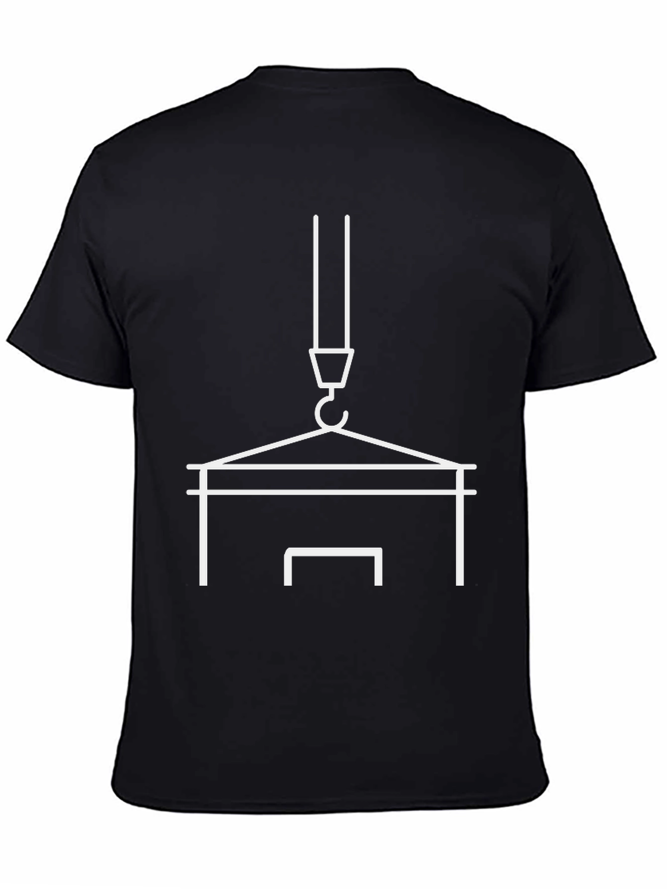 Black Crane Operator T-Shirt