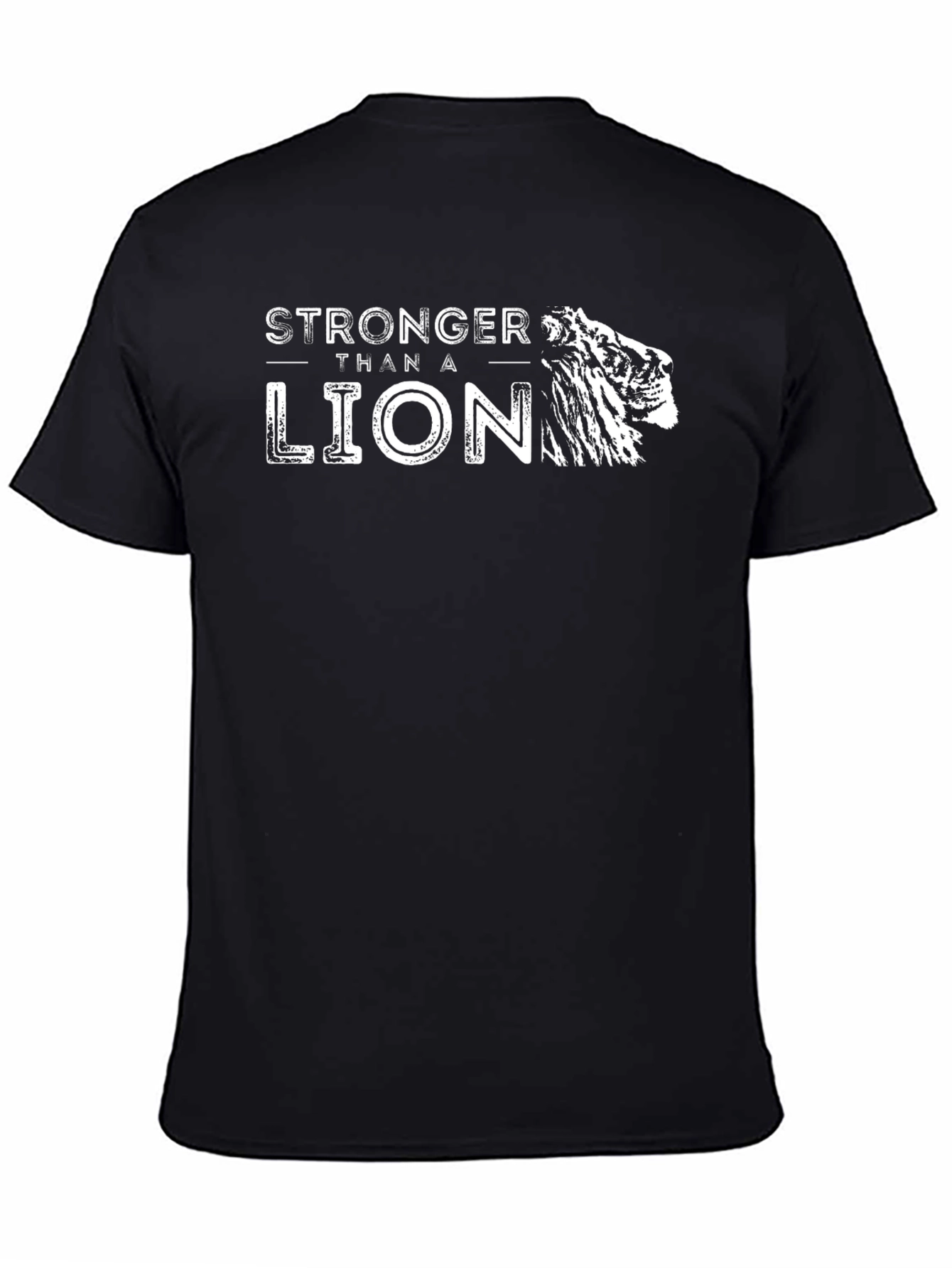 Stronger Than A Lion Graphic Tee - Black
