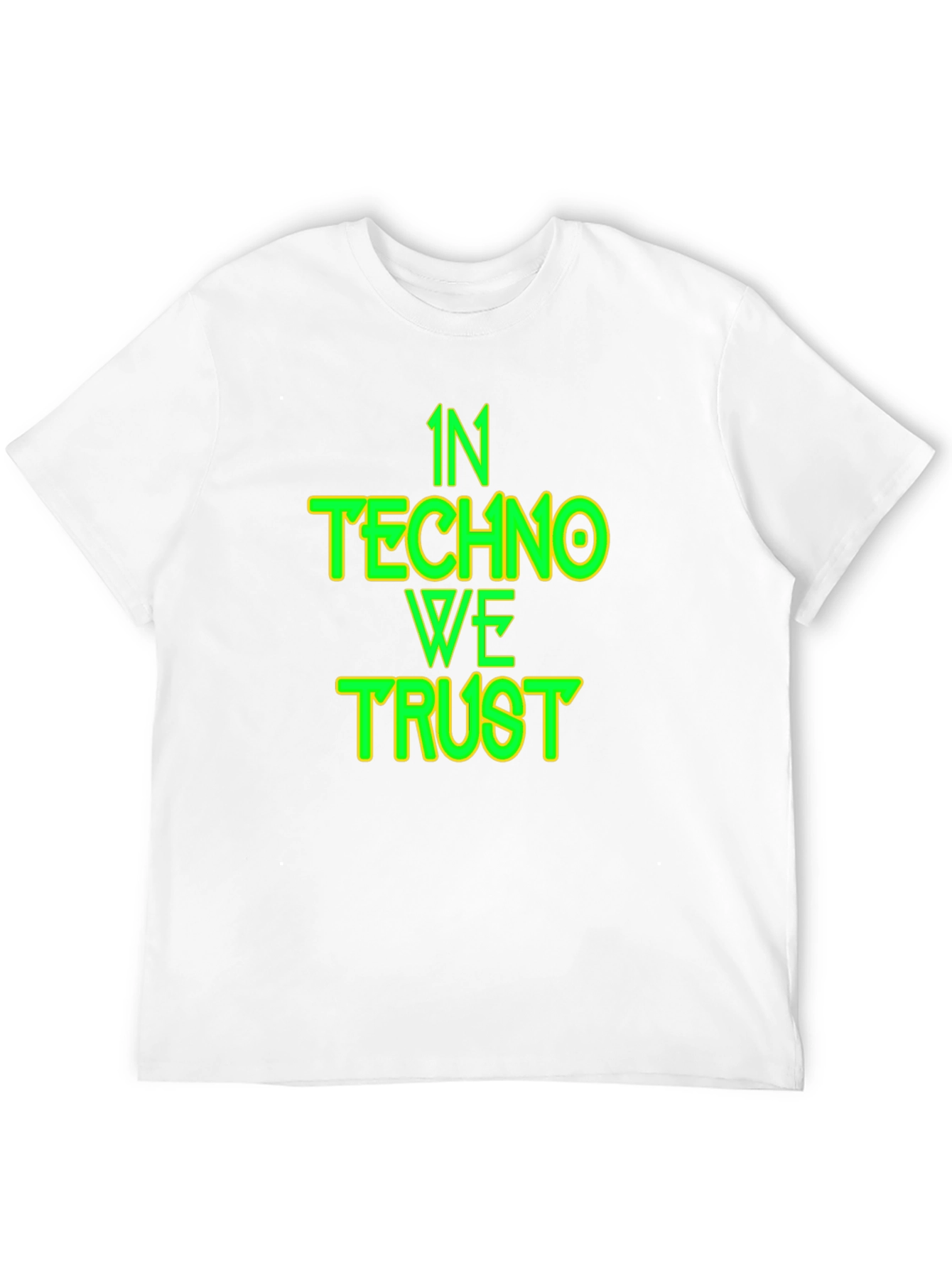 In Techno We Trust Black T-Shirt - EDM Rave