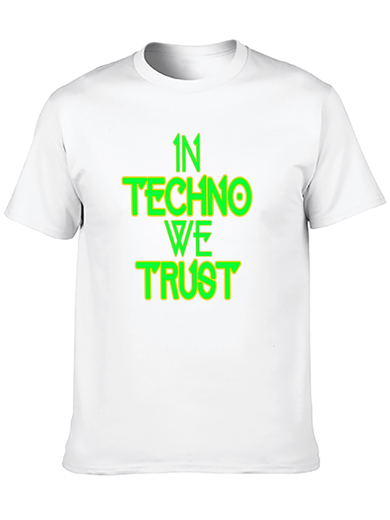In Techno We Trust Black T-Shirt - EDM Rave