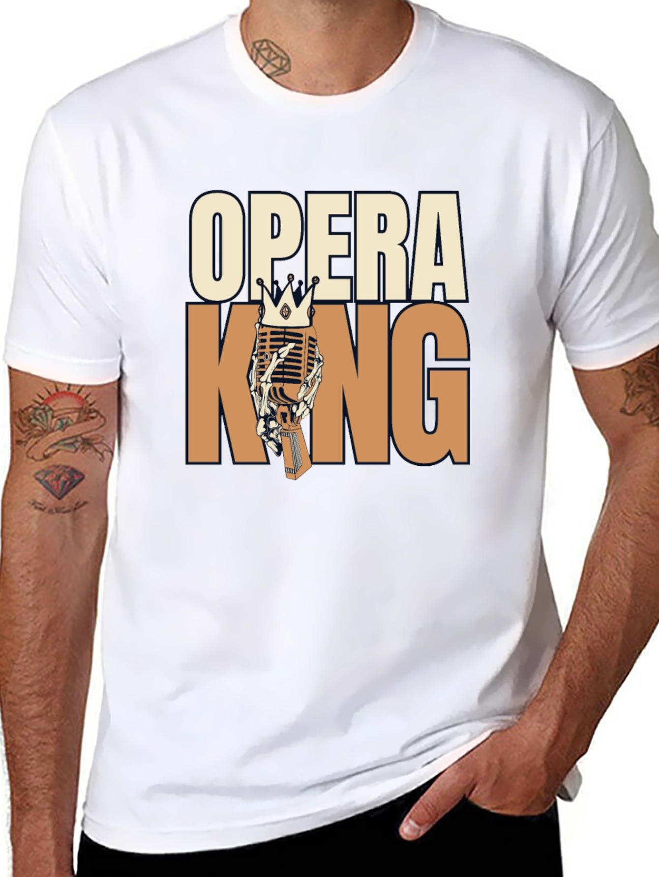 Opera King Graphic T-Shirt - Music Royalty Tee
