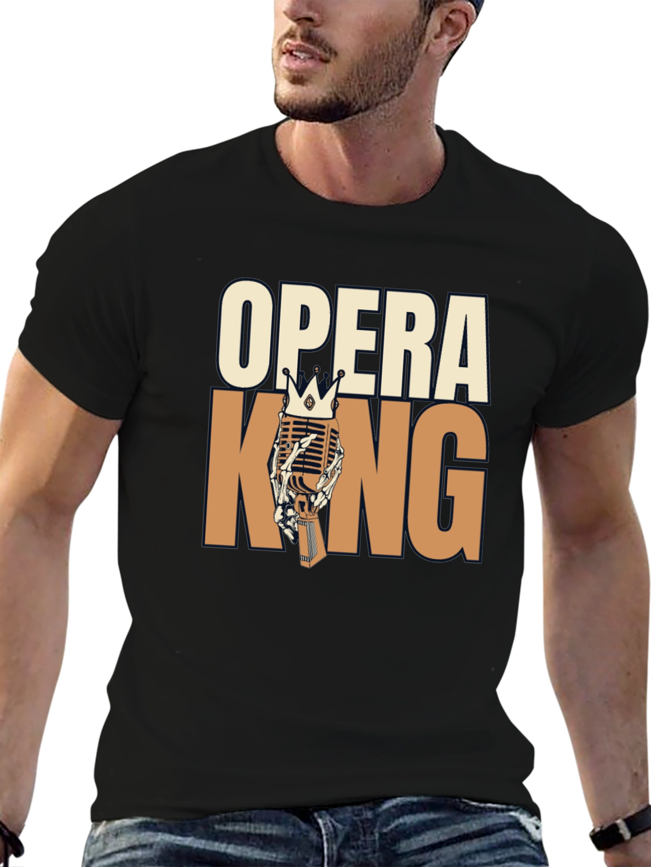 Opera King Graphic T-Shirt - Music Royalty Tee
