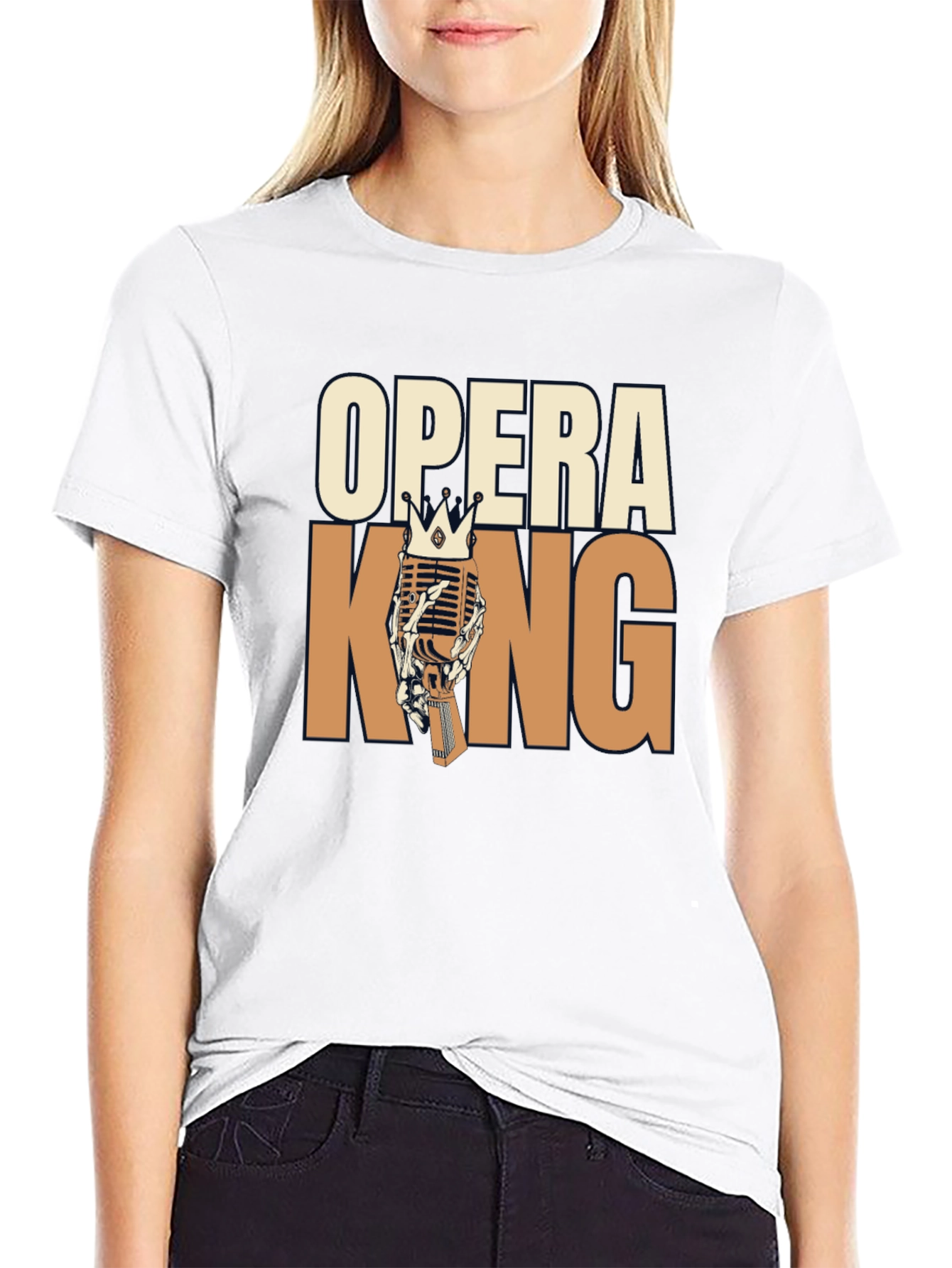 Opera King Graphic T-Shirt - Music Royalty Tee