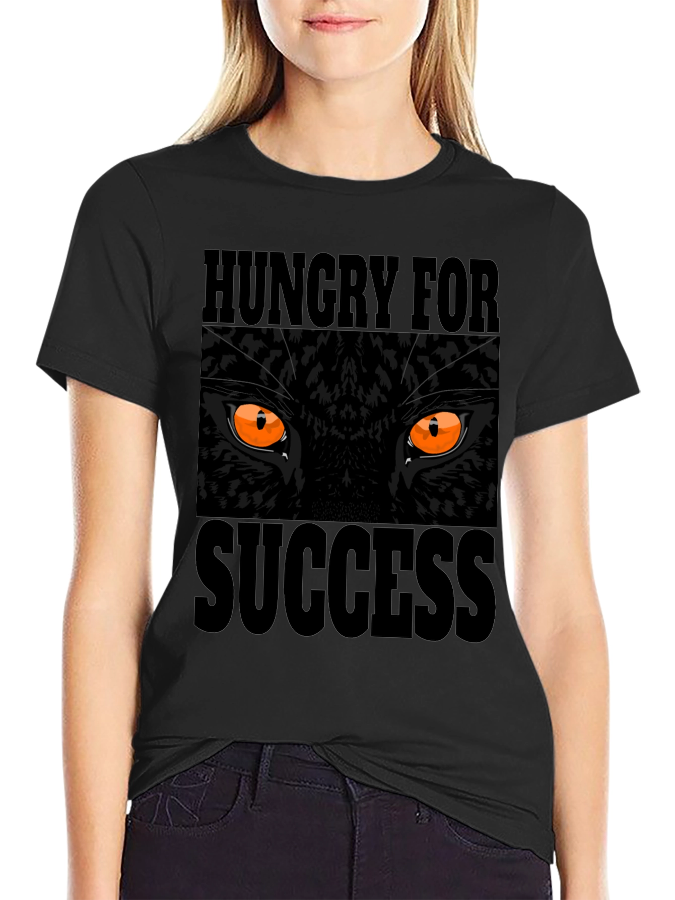 Hungry for Success Black Panther Graphic T-Shirt