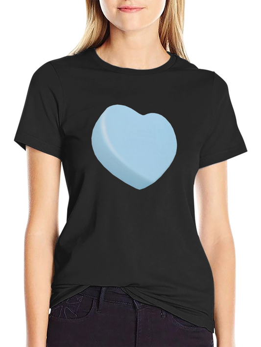 Heart Candy Graphic Tee - Black Casual T-Shirt