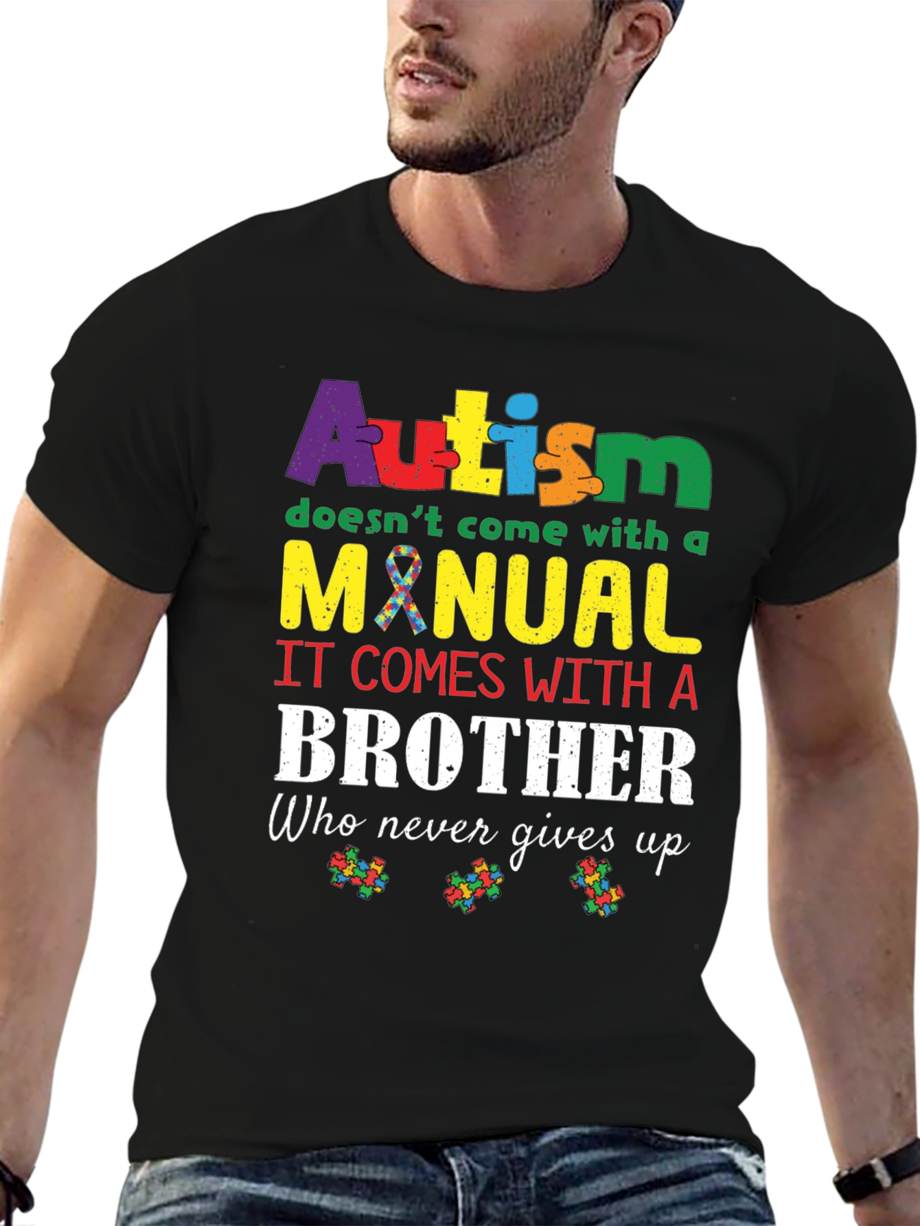 Autism Brother T-Shirt:  Autism Awareness Tee