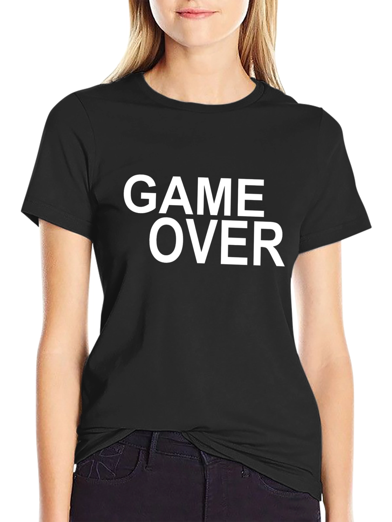 Game Over T-Shirt - Black Graphic Tee