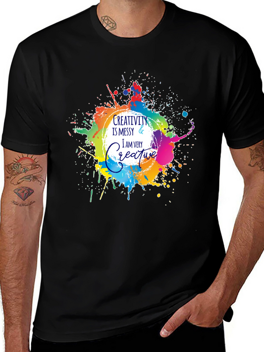 Creativity Messy T-Shirt - Artistic Graphic Tee