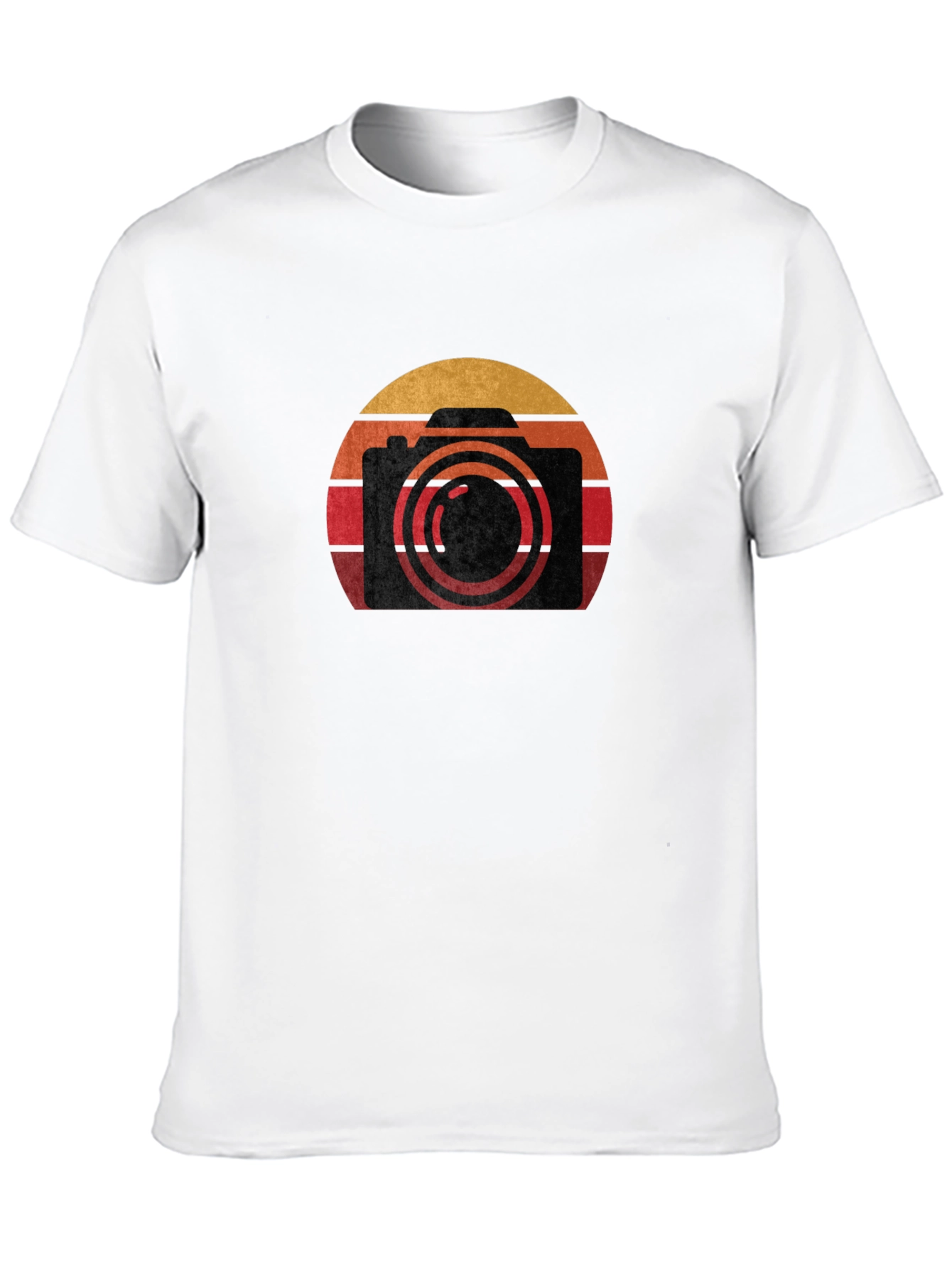Retro Camera Graphic T-Shirt - Sunset Photographer Tee