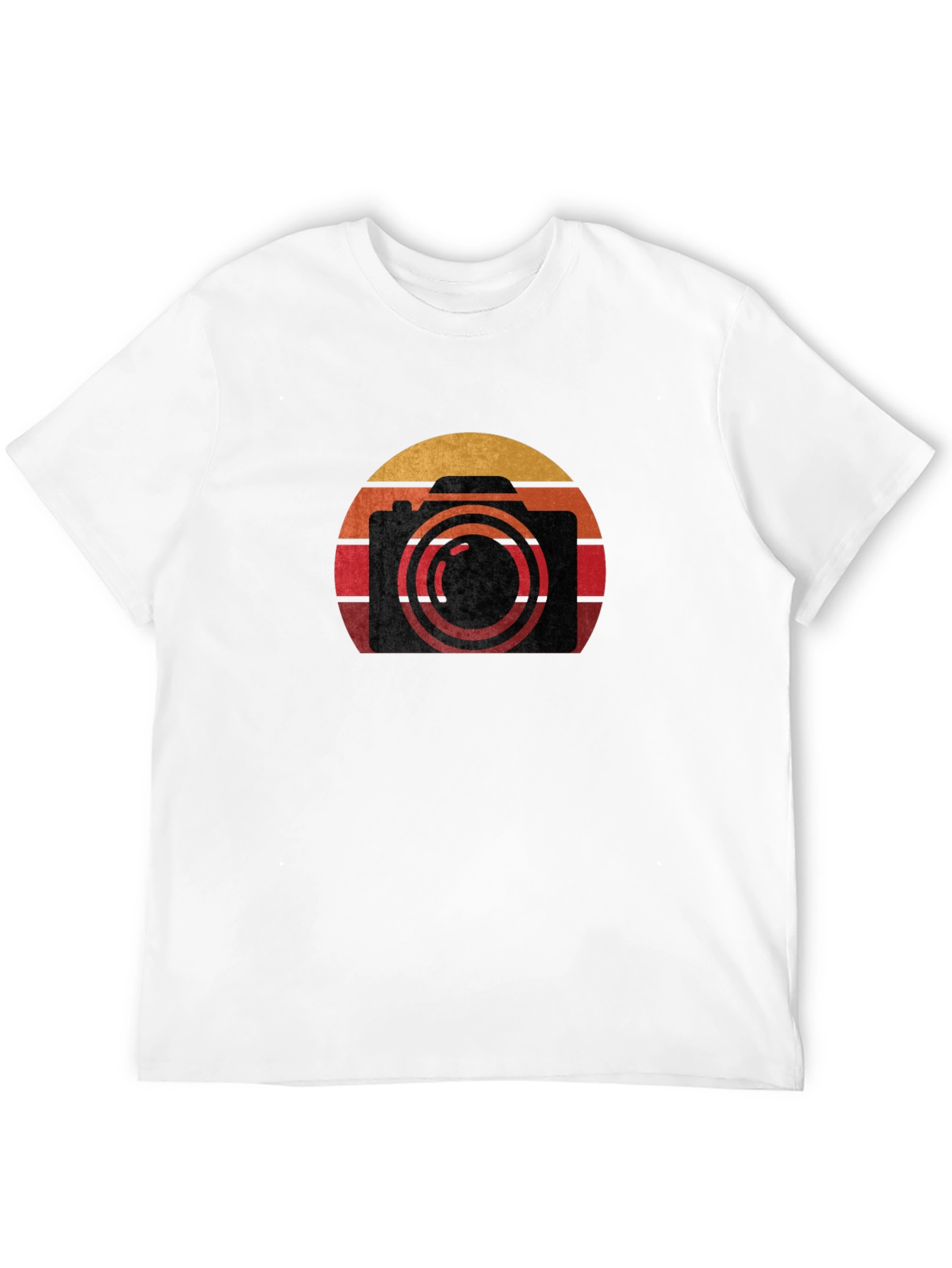 Retro Camera Graphic T-Shirt - Sunset Photographer Tee