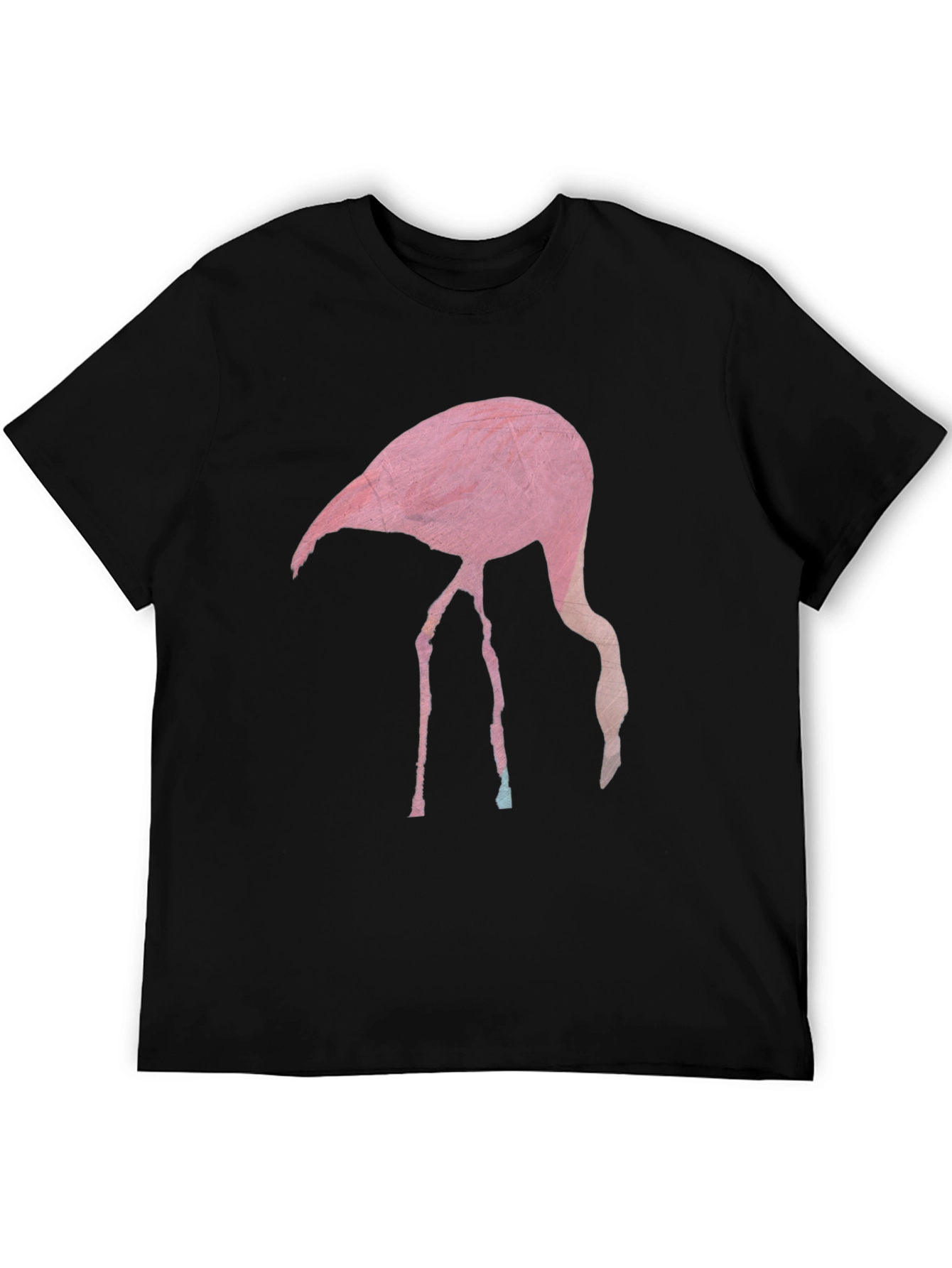 Flamingo Graphic T-Shirt - Black Casual Tee