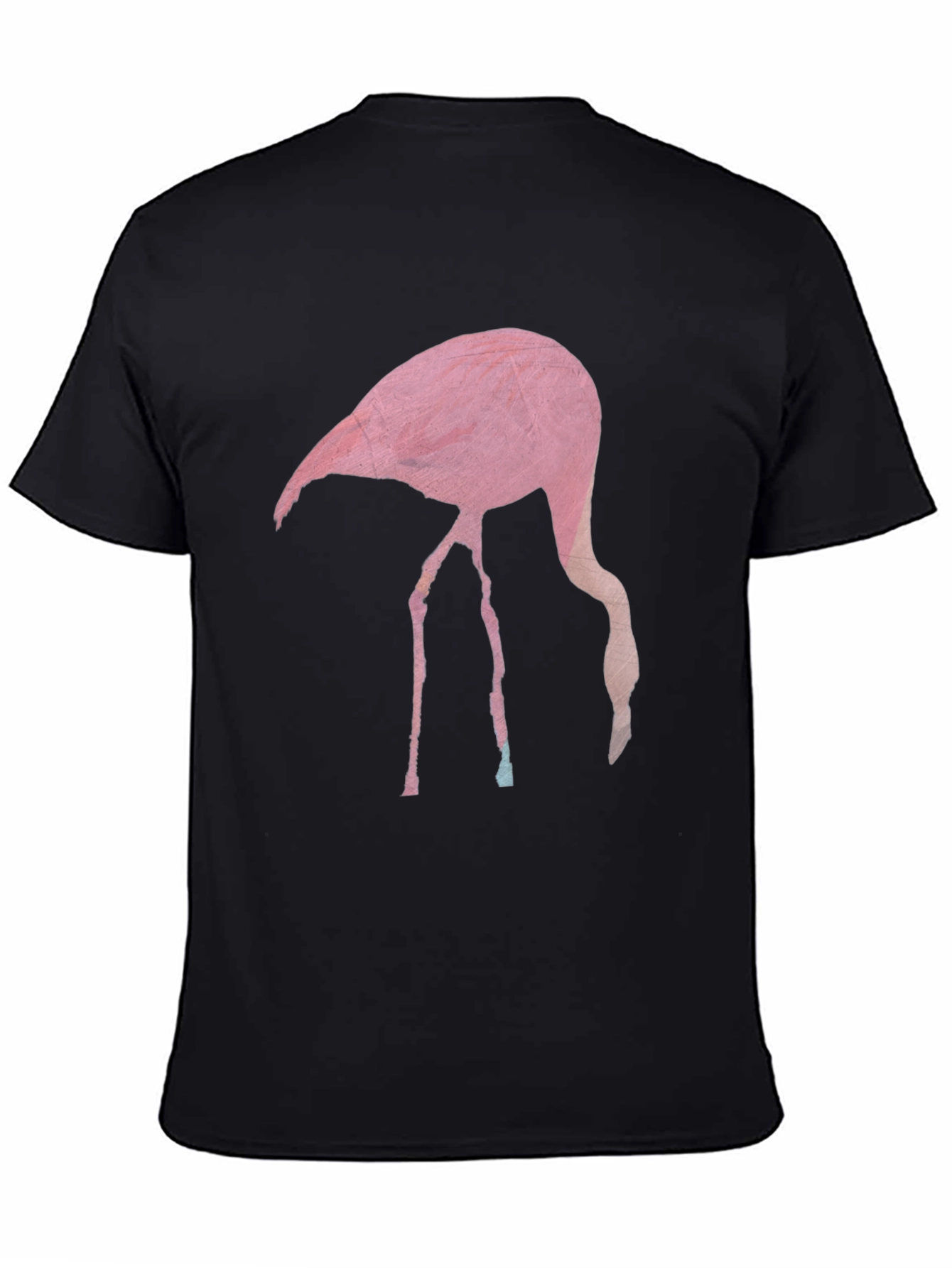 Flamingo Graphic T-Shirt - Black Casual Tee