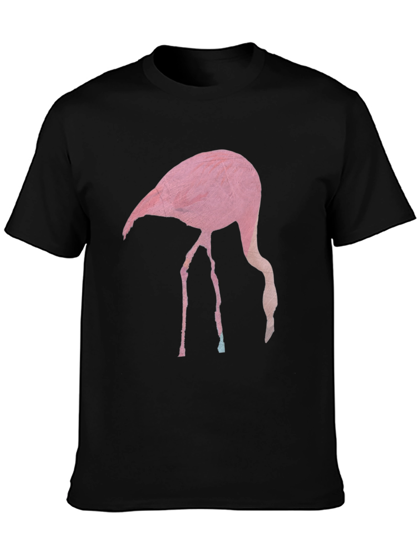 Flamingo Graphic T-Shirt - Black Casual Tee