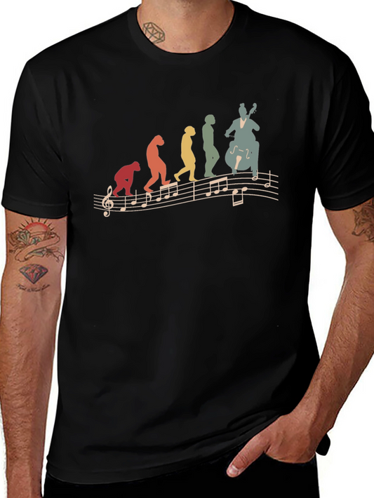 Evolution of Music Bass Player T-Shirt