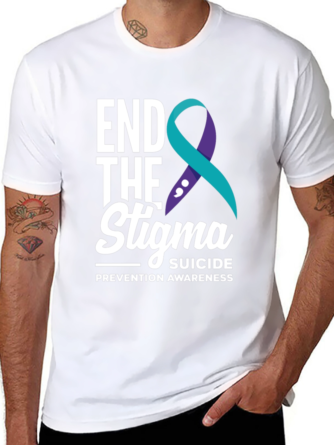 End The Stigma Suicide Prevention Awareness T-Shirt