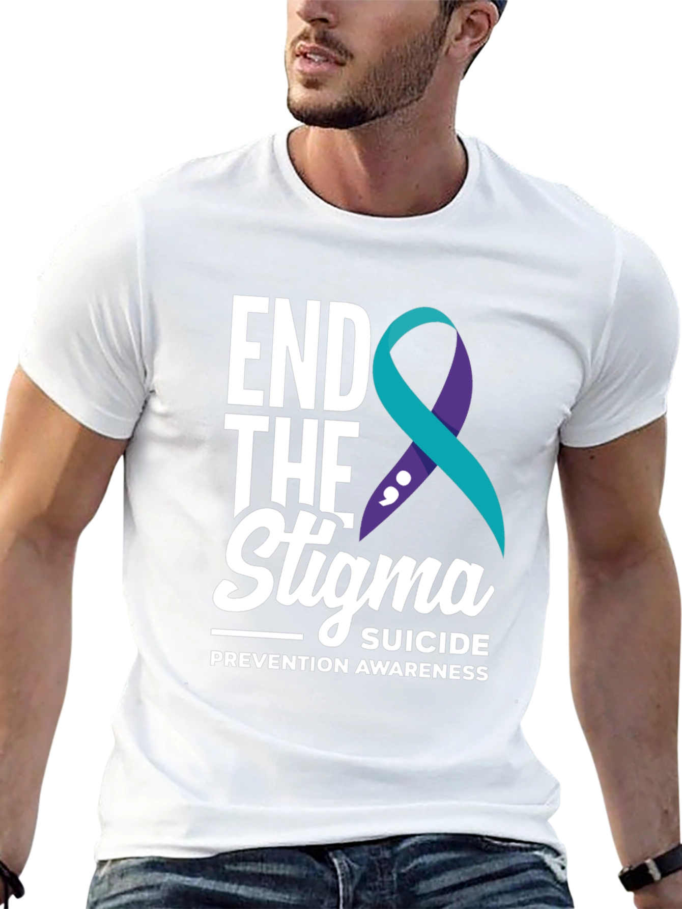 End The Stigma Suicide Prevention Awareness T-Shirt