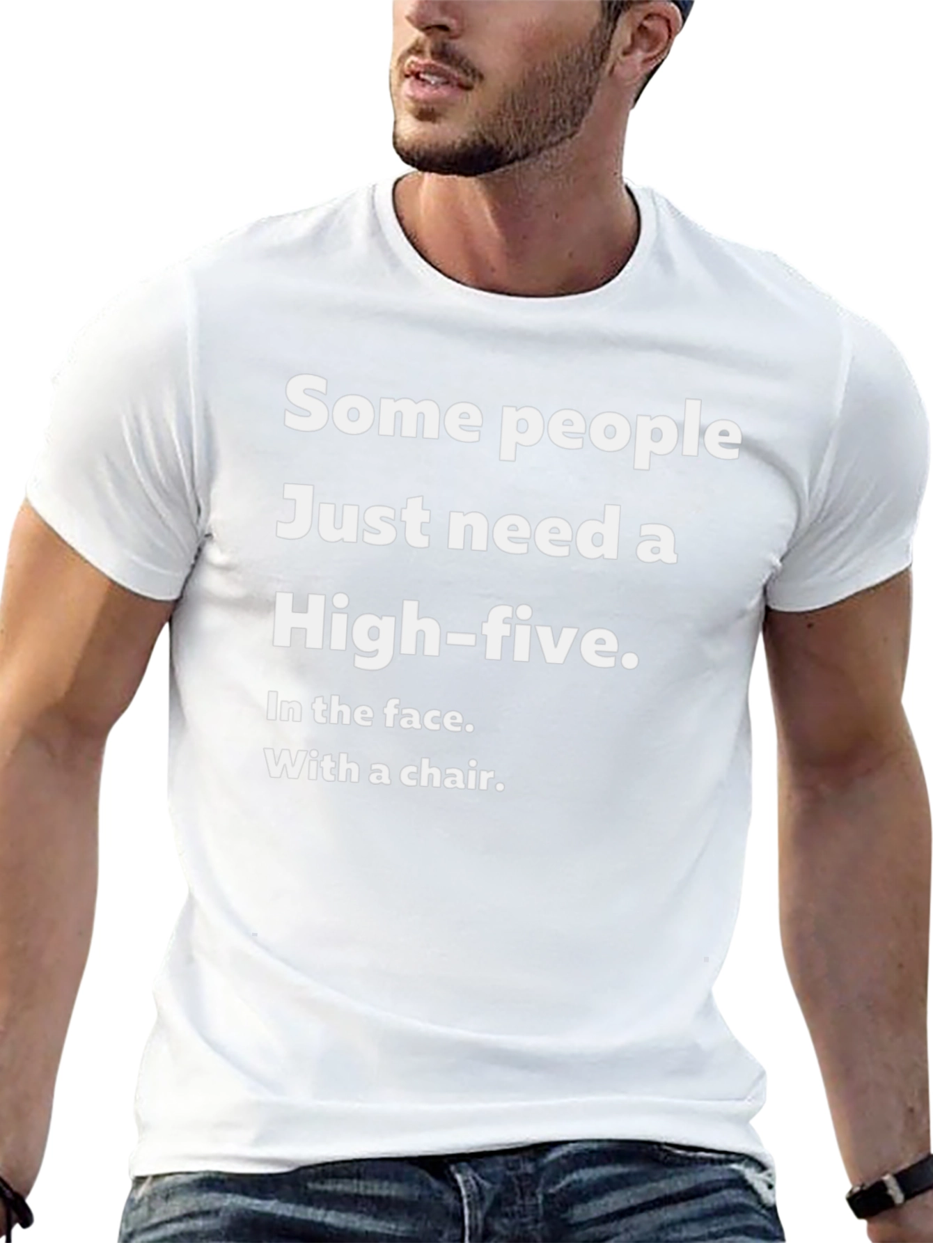 Sarcastic High-Five T-Shirt Funny Graphic Tee