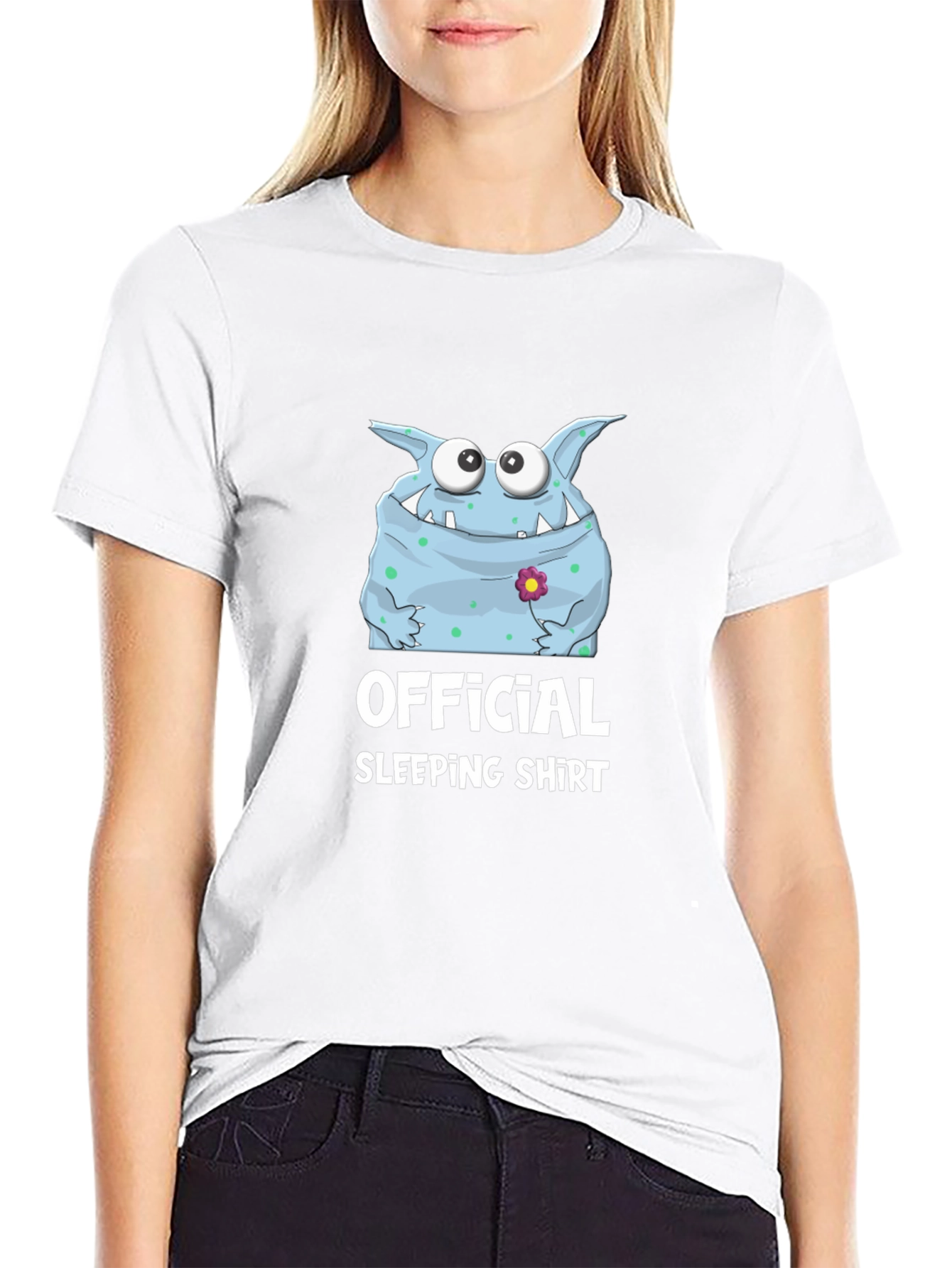 Official Sleeping Shirt Monster Graphic Tee