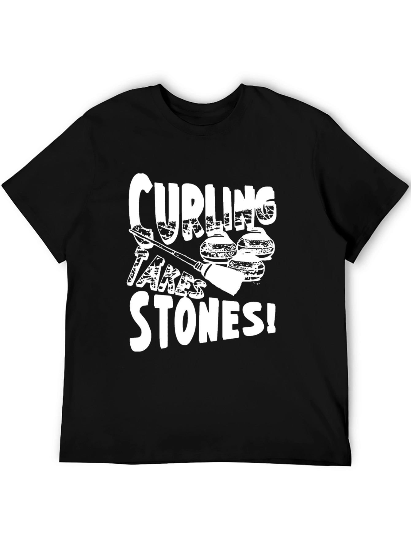 Curling Takes Stones Graphic T-Shirt