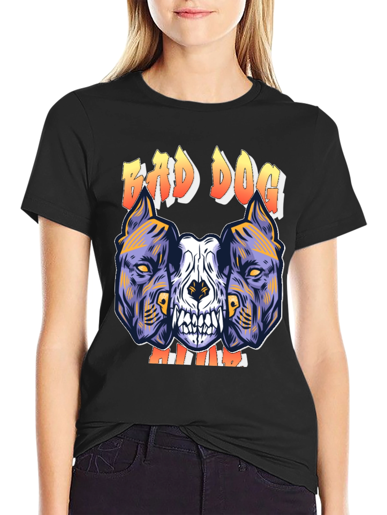 Bad Dog Graphic Tee - Mens Black T-Shirt