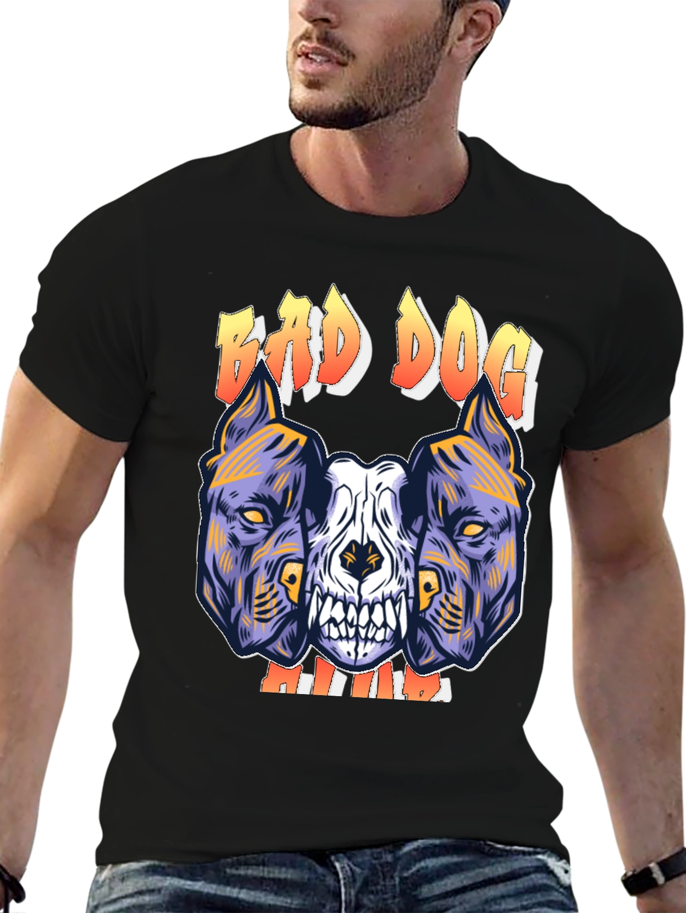 Bad Dog Graphic Tee - Mens Black T-Shirt