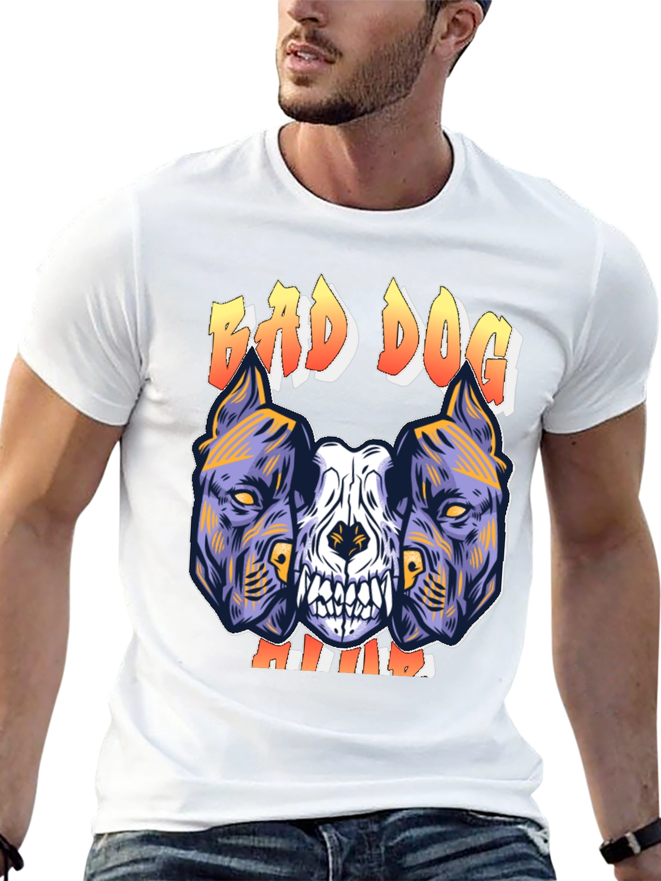 Bad Dog Graphic Tee - Mens Black T-Shirt