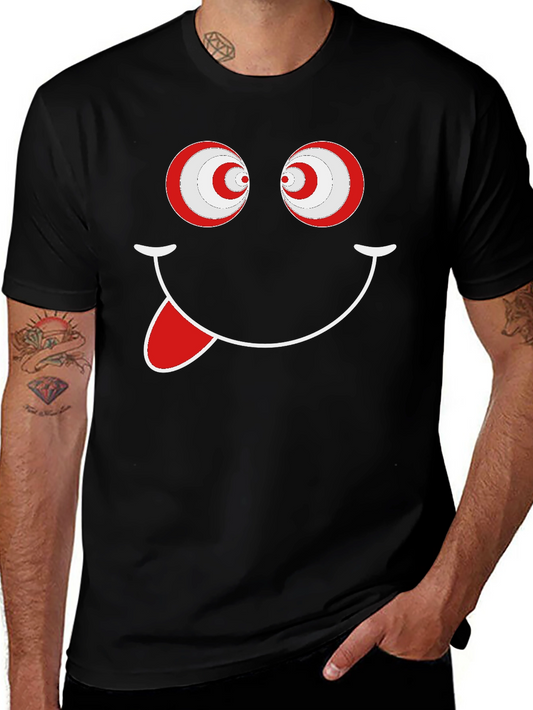 Crazy Eyes Smiley Face T-Shirt