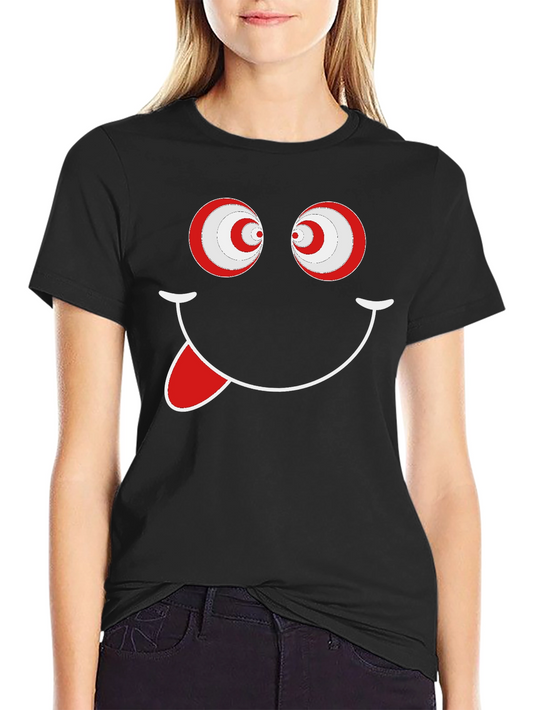 Crazy Eyes Smiley Face T-Shirt