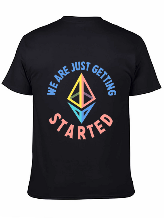 Ethereum Crypto Black T-Shirt - We Are Just Getting Started!