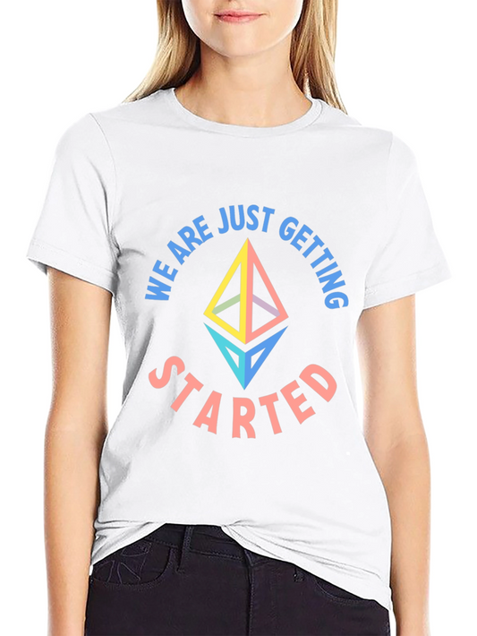 Ethereum Crypto Black T-Shirt - We Are Just Getting Started!
