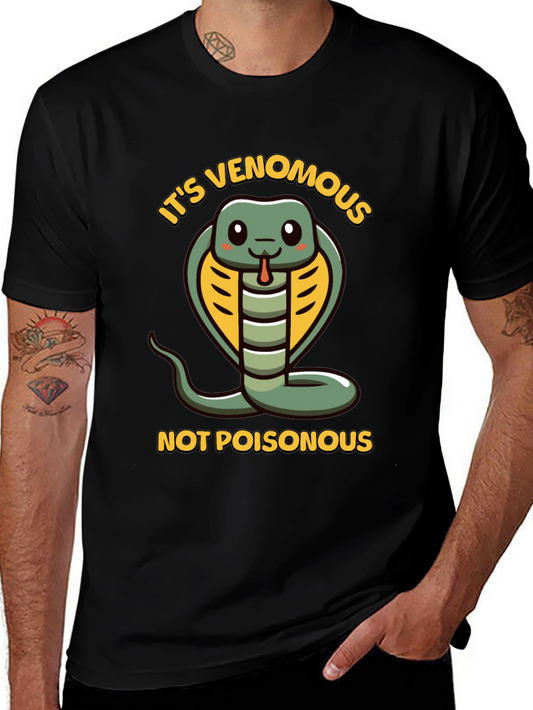 Funny Snake T-Shirt - Venomous Not Poisonous