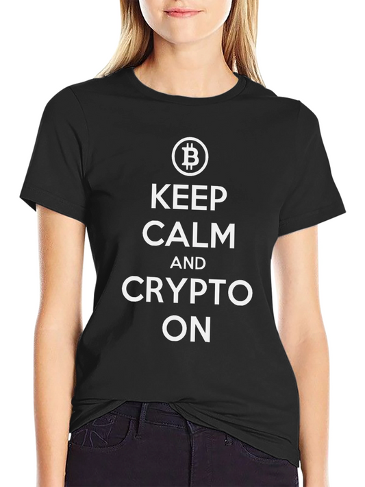 Keep Calm and Crypto On T-Shirt