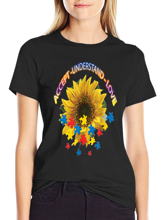 Autism Awareness Sunflower T-Shirt