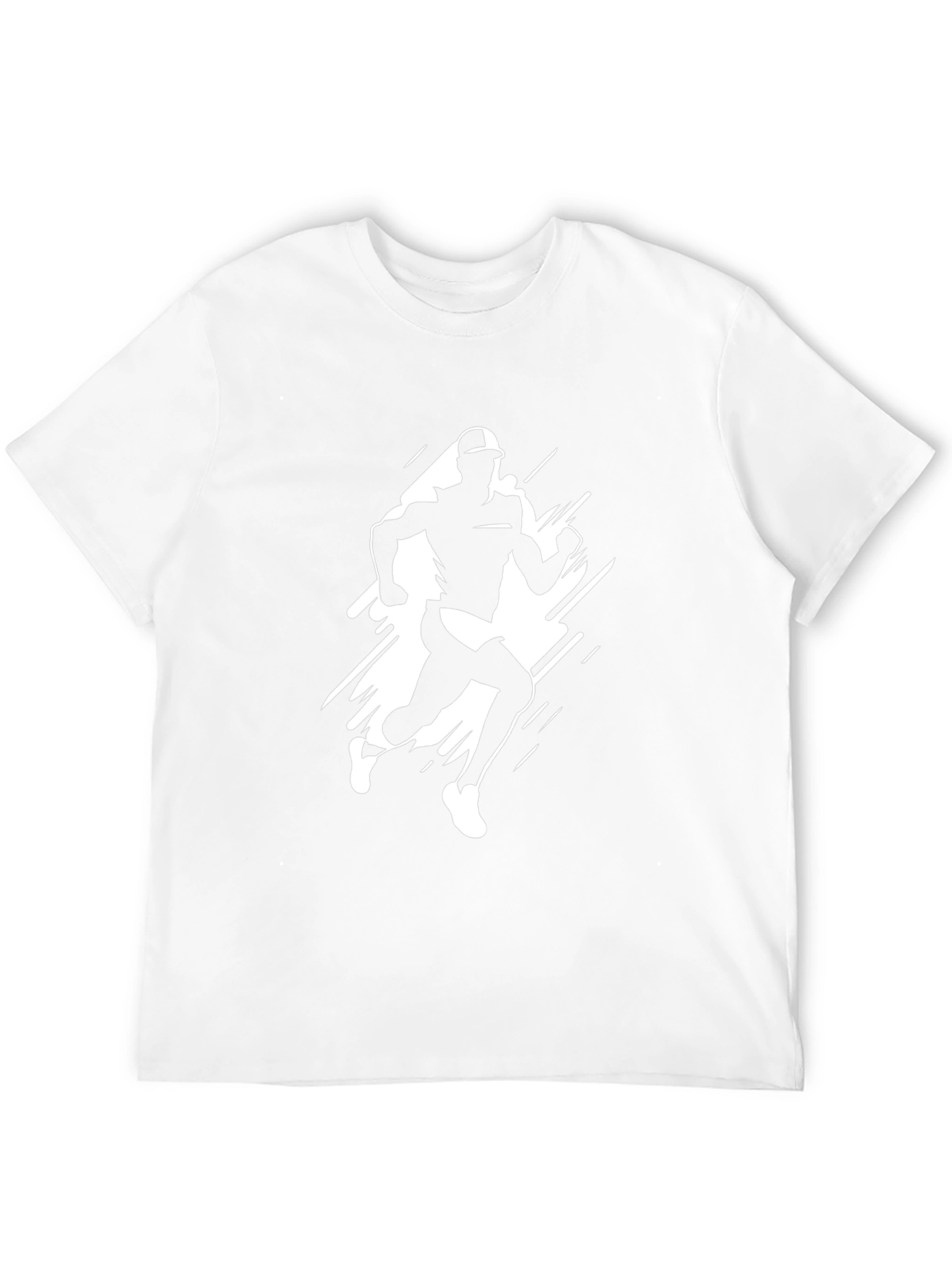 Runner Graphic Tee - Black Cotton T-Shirt