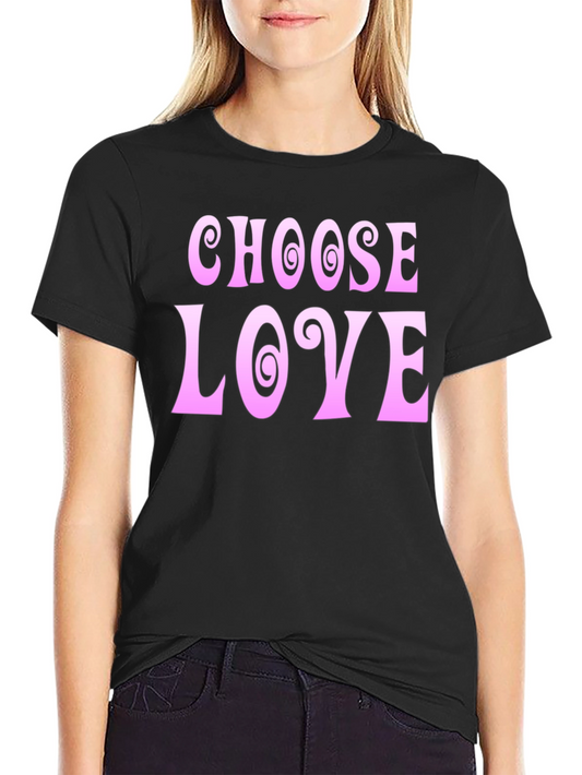 Choose Love Graphic Tee - Black