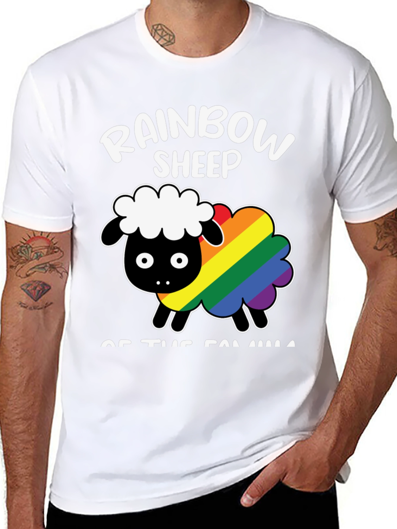 Rainbow Sheep LGBTQ+ Pride T-Shirt