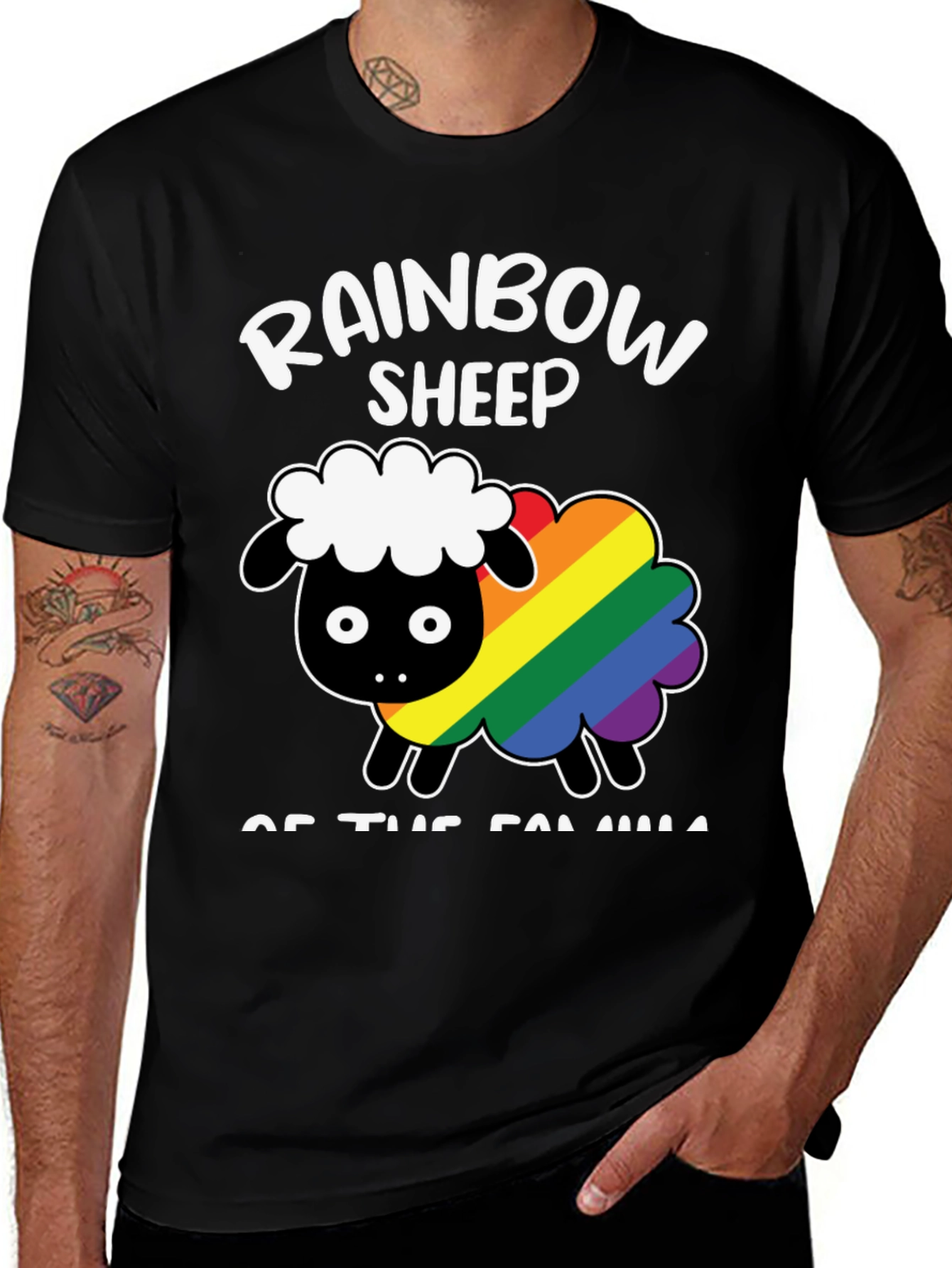Rainbow Sheep LGBTQ+ Pride T-Shirt