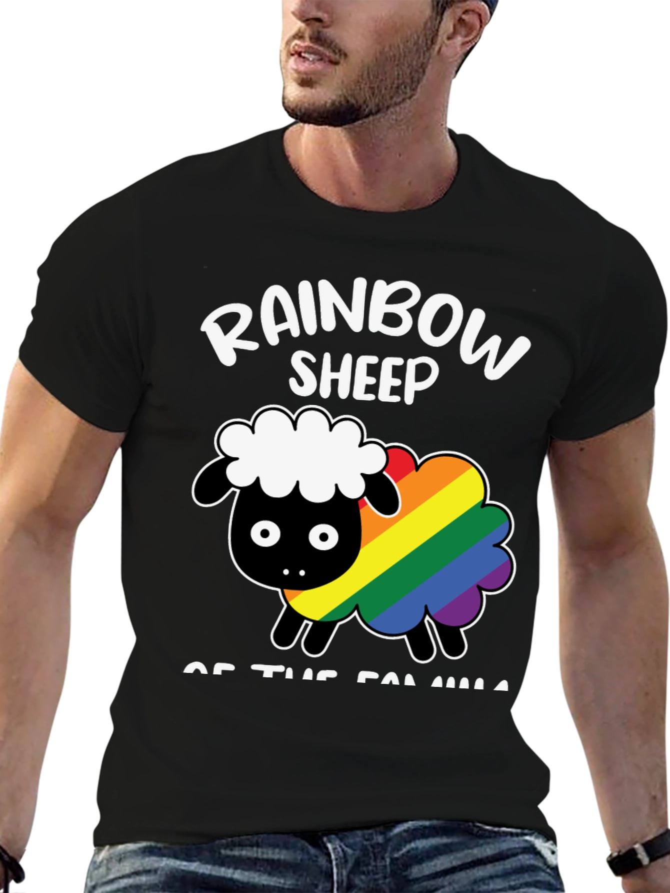 Rainbow Sheep LGBTQ+ Pride T-Shirt