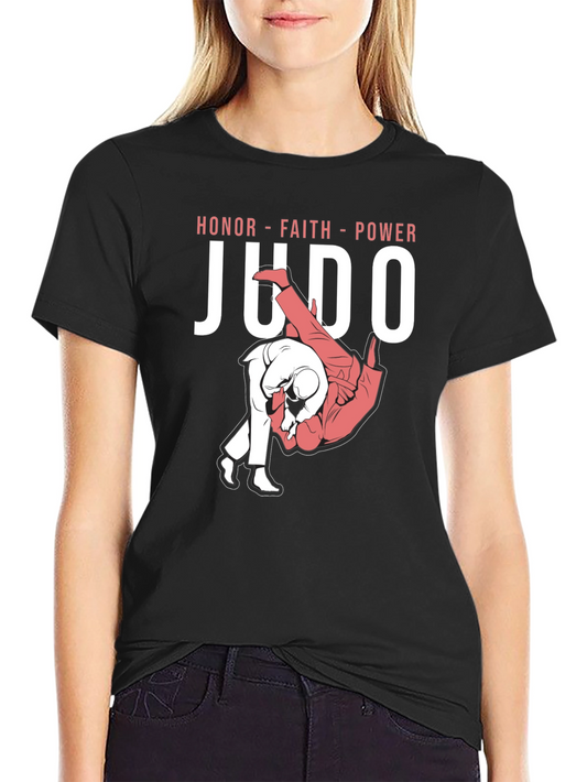 Judo Honor Faith Power T-Shirt Martial Arts Tee