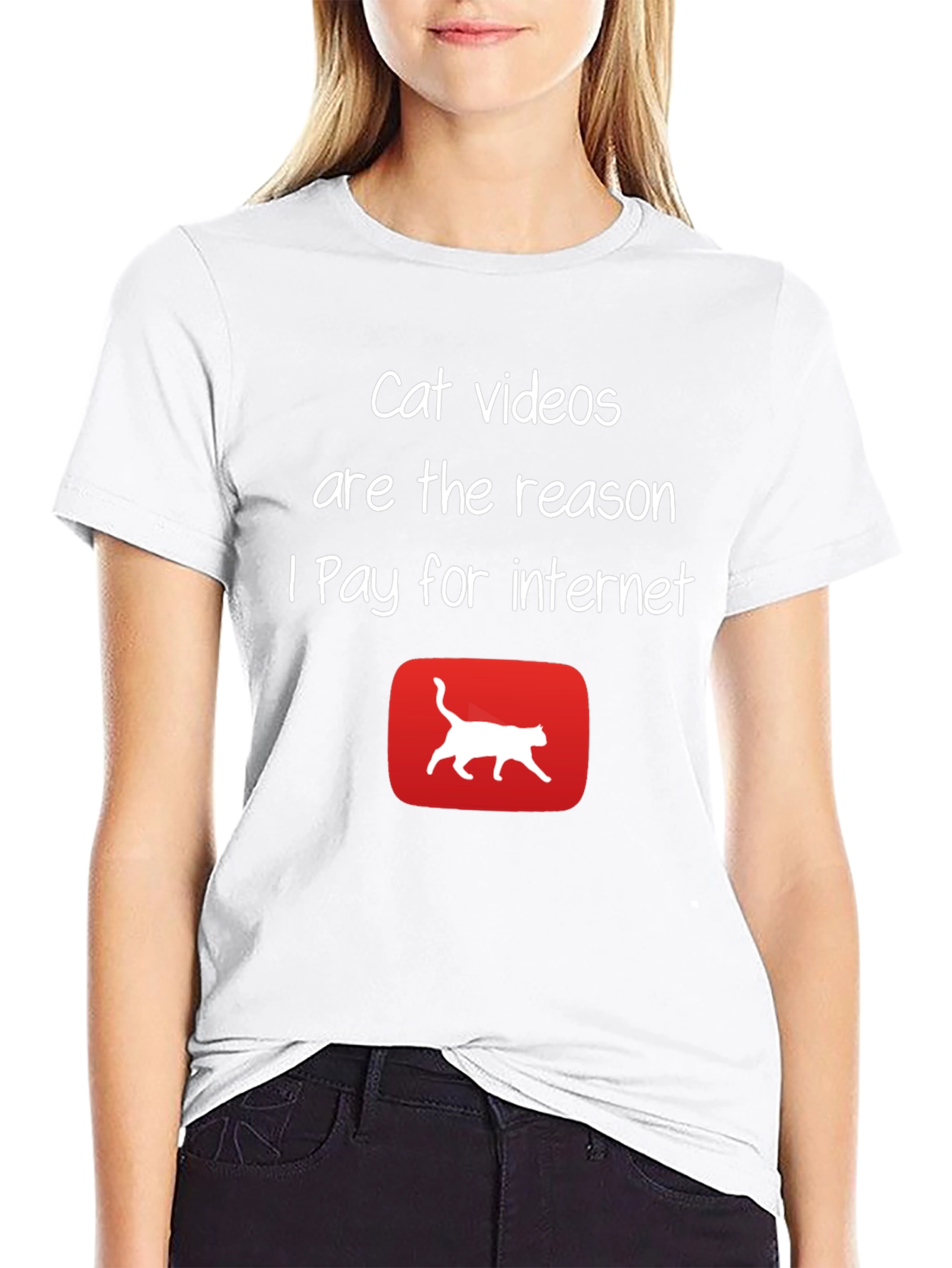 Cat Videos Internet T-Shirt - Funny Graphic Tee