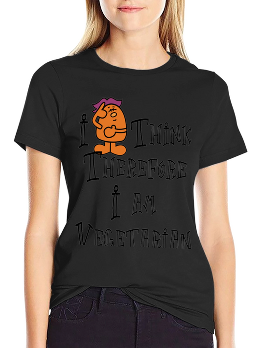 I Think Therefore I Am Vegetarian Graphic Tee