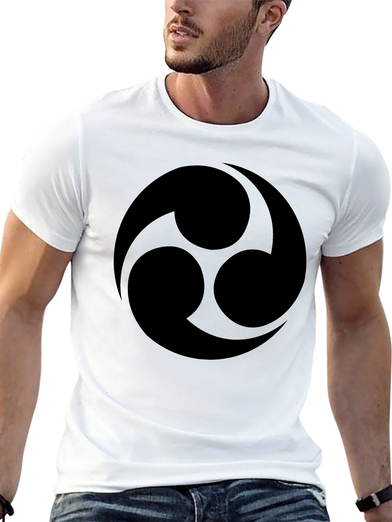 Bold Black Tomoe T-Shirt