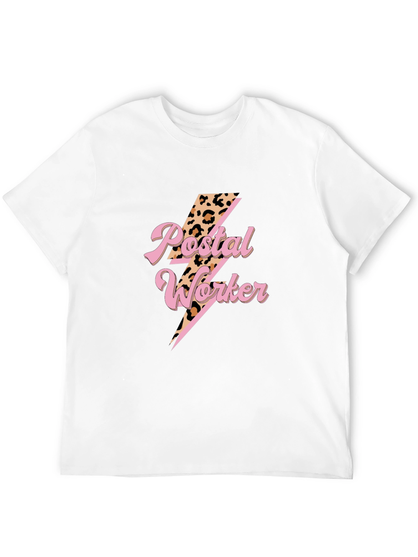 Postal Worker T-Shirt Lightning Bolt Design