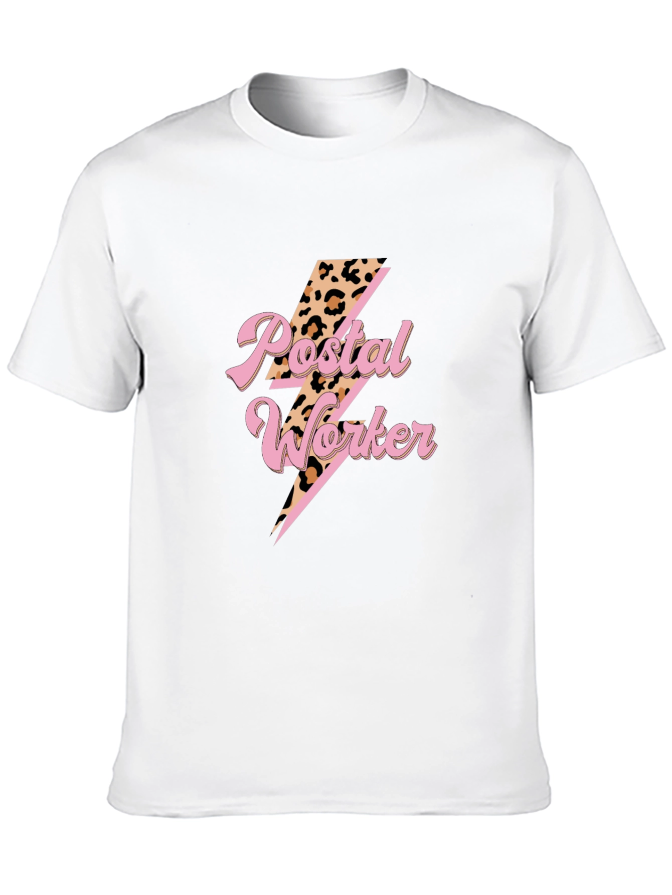 Postal Worker T-Shirt Lightning Bolt Design