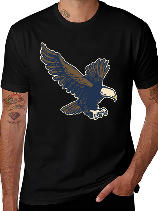 Eagle Graphic Tee - Classic Black Cotton Blend