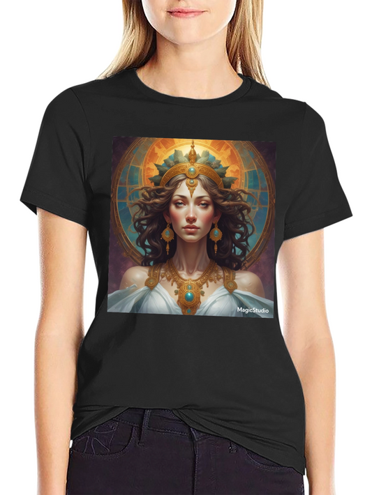 Goddess Graphic Tee - Artistic Premium Cotton Shirt