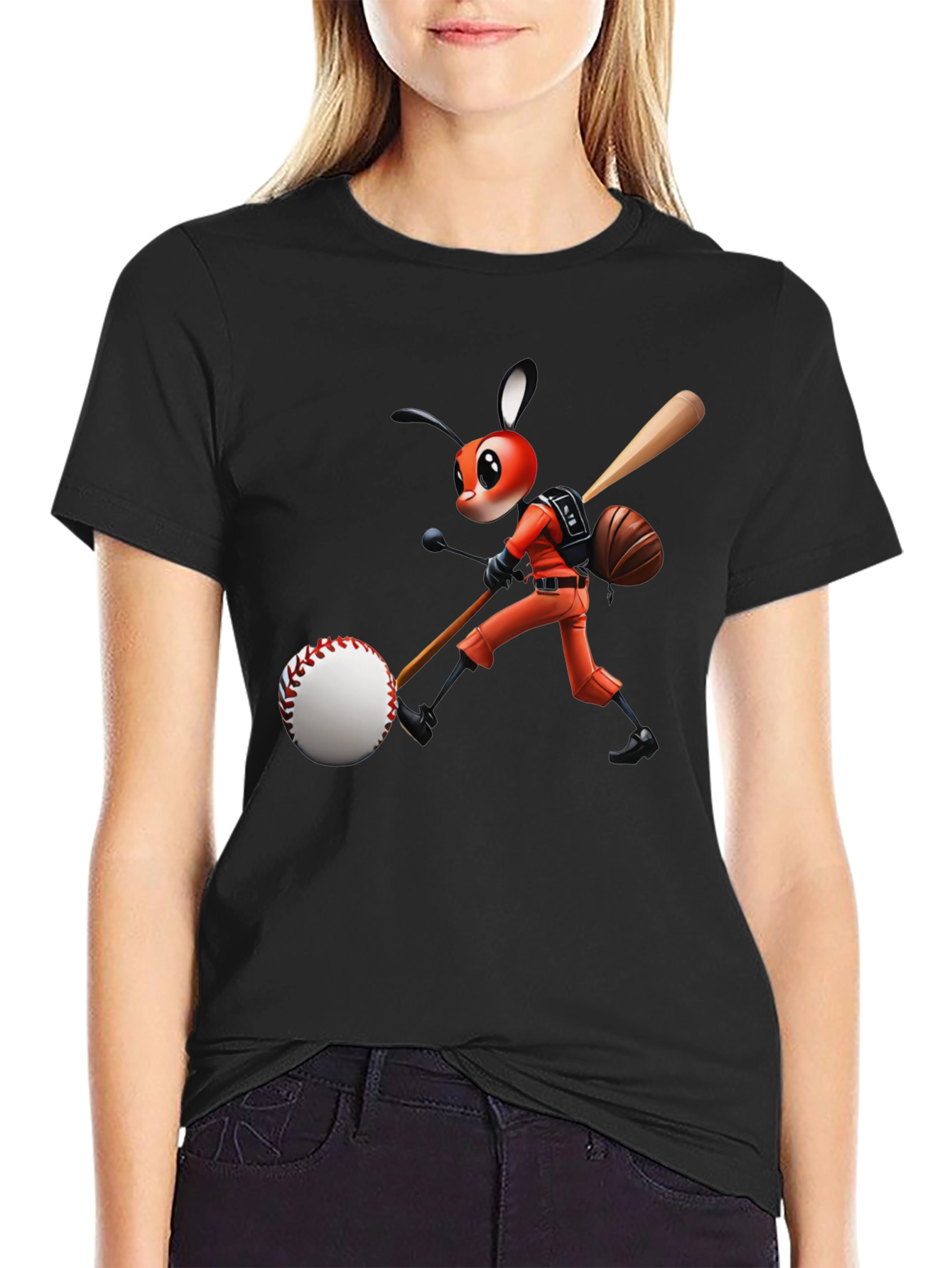 Baseball Bug Graphic T-Shirt