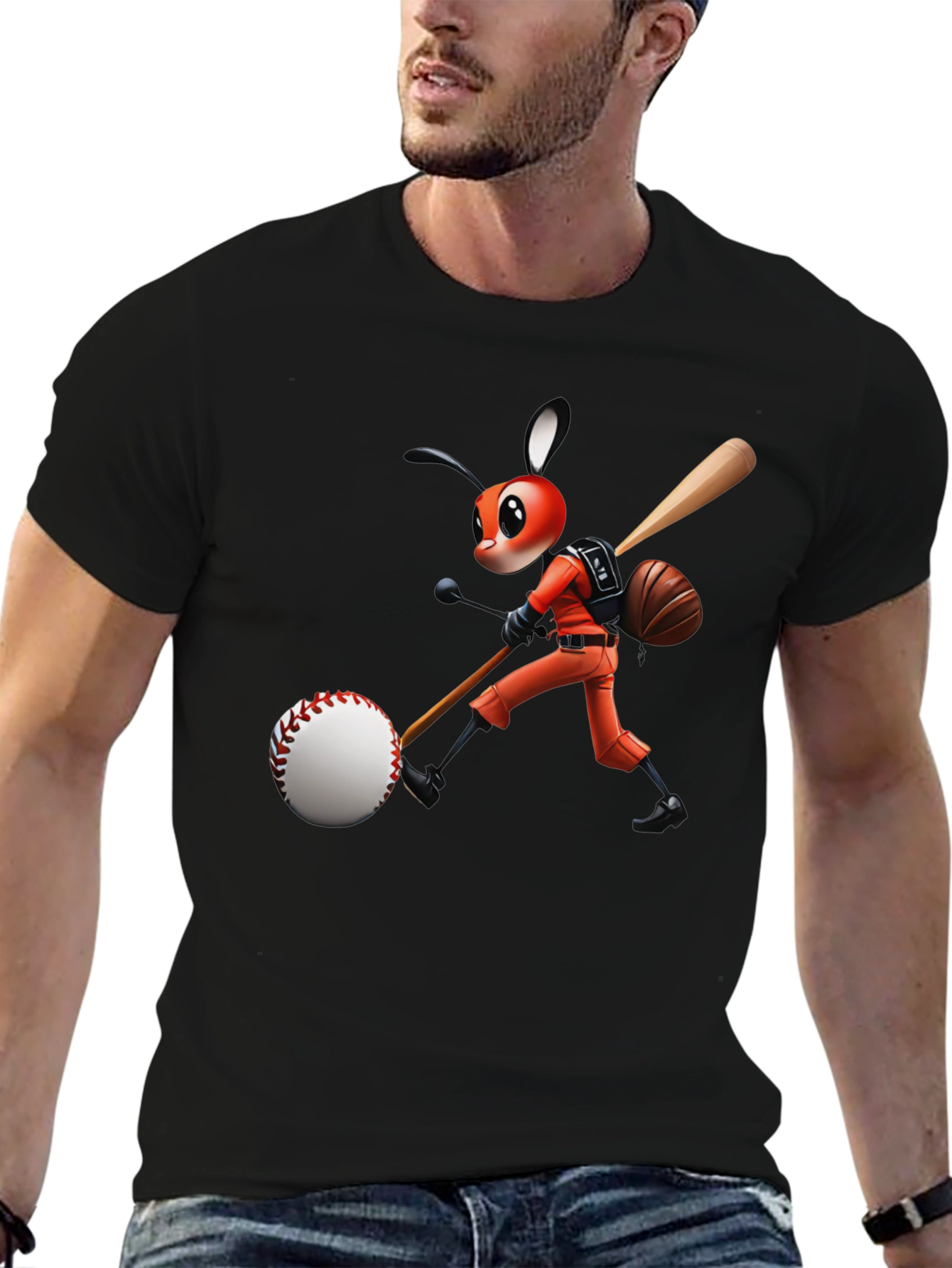 Baseball Bug Graphic T-Shirt