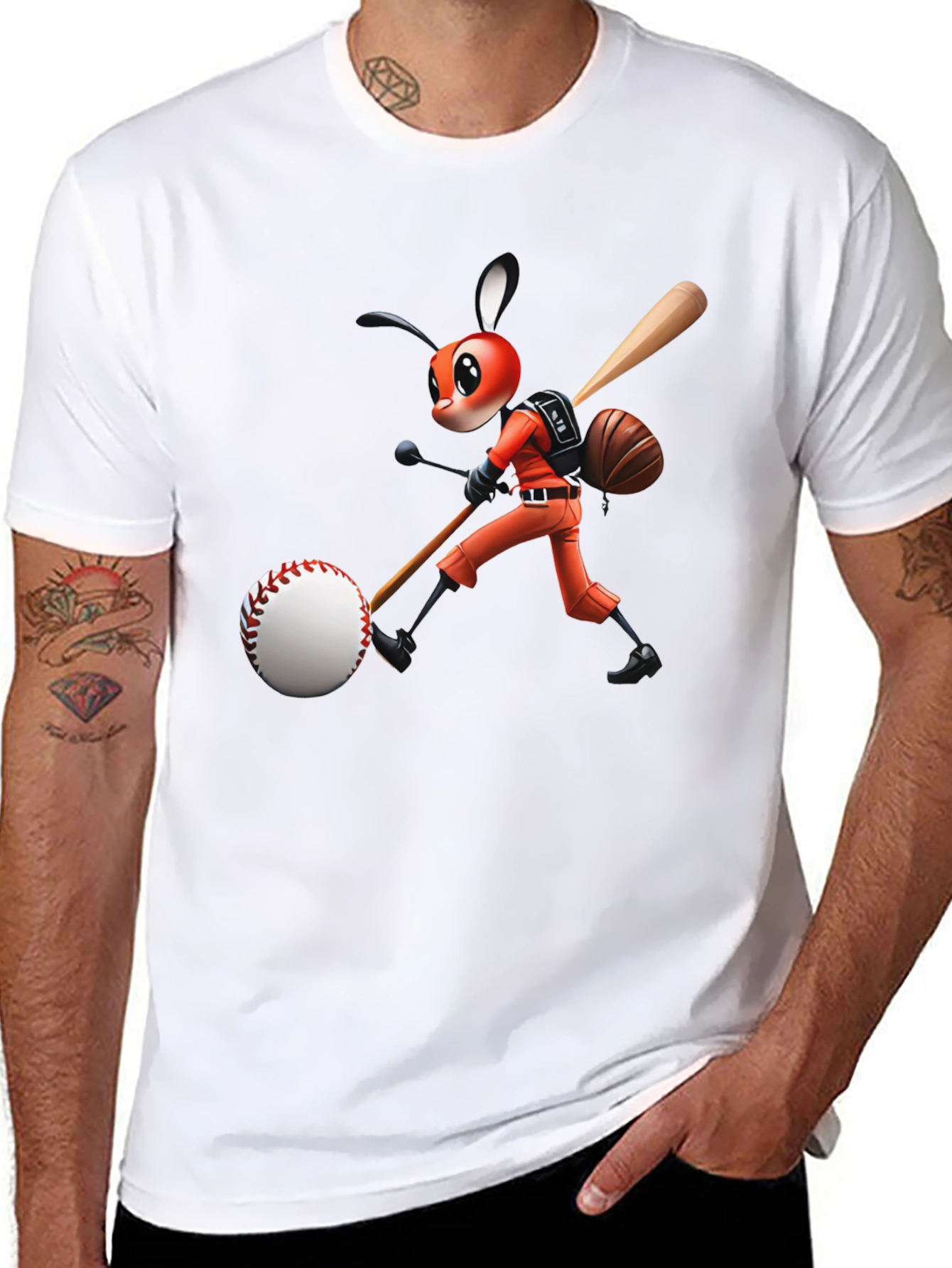 Baseball Bug Graphic T-Shirt